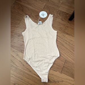 Princess Polly Cream Bodysuit One Piece